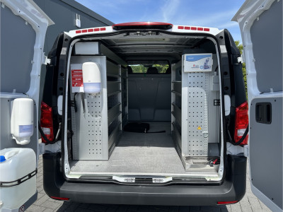 Mercedes-Benz Vito 66 kWh / FULL ELECTRIC / SOH 93% / L2H1 / 43.007 KM / INRICHTING / 1e EIG. / CAMERA / 3-ZITS / CRUISE foto 8
