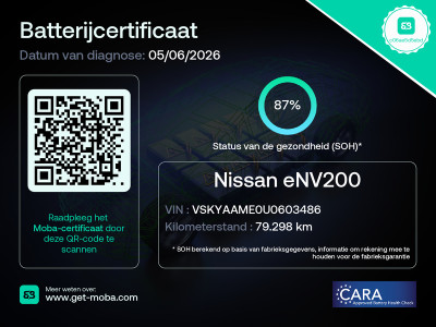 Nissan E-NV200 2.Zero Edition|SOH 87%|NAP|cruise|achteruitrijcamera|airco|stoel- en stuurverwarming|navi|bluetooth|voorruitverwarm 8