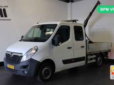 Opel Movano 2.3 CDTI BiTurbo L2 Openlaadbak - Airco - Navi - HIAB kraan - â¬ 17.950,- Excl.