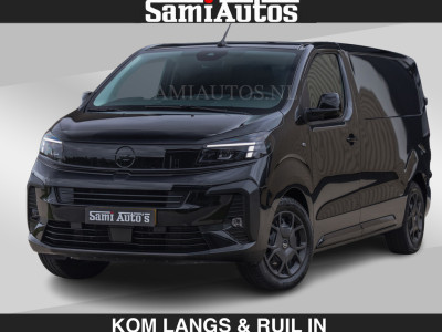 Opel Vivaro BLACK OPS | GEHEEL COMPLEET | HOUTEN VLOER EN WANDEN 3 PERSSONS | 2 DELIG ACHTER DEUREN | LADE SCHUIF BAK | 2.0D 180 PK S&S L2 H1 | FULL LED | SCHUIF DEUR | GEHEEL ZWART | MOOIE STOERE BUS |