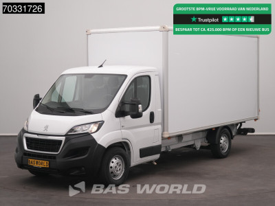 Peugeot Boxer 165PK Laadklep Bakwagen Airco Cruise Camera Standkachel Euro6 Meubelbak Koffer Möbelkoffer LBW Airco Cruise control