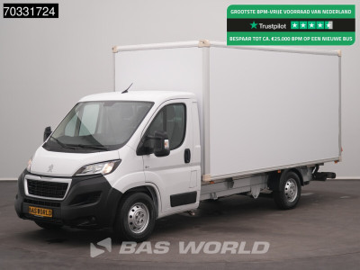 Peugeot Boxer 165PK Laadklep Bakwagen Airco Cruise Camera Standkachel Euro6 Meubelbak Koffer Möbelkoffer LBW Airco Cruise control