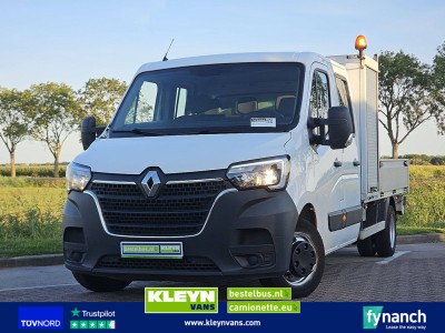 Renault MASTER 2.3 Dubbele Cabine Airco 3.5T-Trekhaak Open-Laadbak kist Dubbellucht !