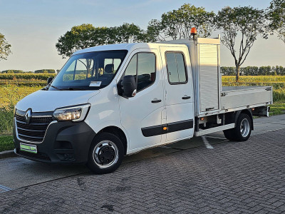Renault MASTER 2.3 Dubbele Cabine Airco 3.5T-Trekhaak Open-Laadbak kist Dubbellucht ! foto 2