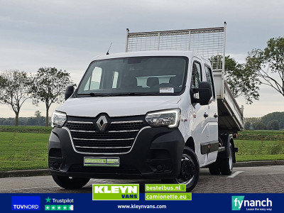 Renault MASTER 2.3 Dubbele Cabine Kipper Kist Dubbellucht Airco 3.5T-Trekhaak Euro6 145Pk!