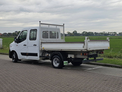 Renault MASTER 2.3 Dubbele Cabine Kipper Kist Dubbellucht Airco 3.5T-Trekhaak Euro6 145Pk! foto 6