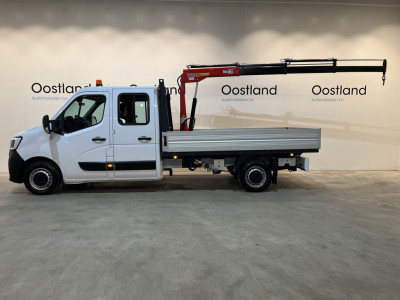 Renault Master 2.3 dCi 145 PK L3 145 PK Open Laadbak / Fassi Kraan / Euro 6 / Airco / Trekhaak / Cruise Control / 3-Zits / 24.300 KM !! foto 2