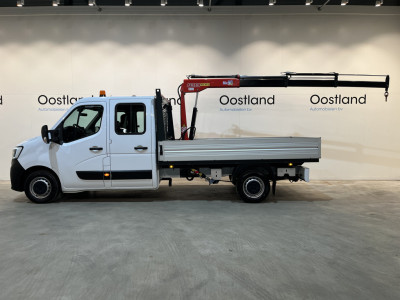 Renault Master 2.3 dCi 145 PK L3 Open Laadbak / Fassi Kraan / Euro 6 / Airco / Trekhaak / Cruise Control / 3-Zits / 20.200 KM !! foto 2