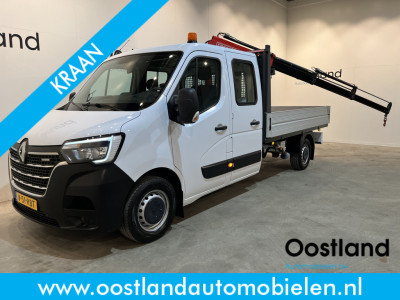 Renault Master 2.3 dCi 145 PK L3 Open Laadbak / Fassi Kraan / Euro 6 / Airco / Trekhaak / Cruise Control / 3-Zits / 55.000 KM !!