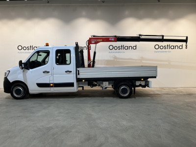 Renault Master 2.3 dCi 145 PK L3 Open Laadbak / Fassi Kraan / Euro 6 / Airco / Trekhaak / Cruise Control / 3-Zits / 55.000 KM !! foto 2