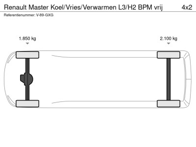 Renault Master Koel/Vries/Verwarmen L3/H2 BPM vrij foto 15