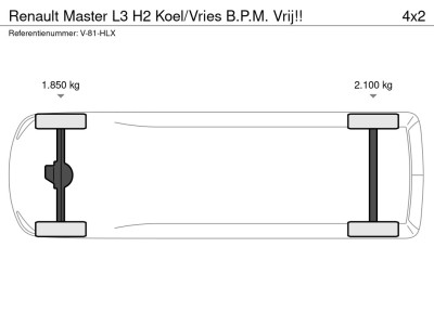 Renault Master L3 H2 Koel/Vries B.P.M. Vrij!! foto 13