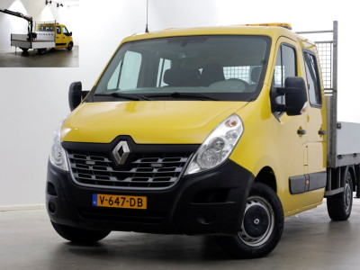 Renault Master T35 2.3 dCi 130pk E6 L2H1 D.C. Open Laadbak + HIAB 013T Kraan 12-2016