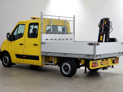 Renault Master T35 2.3 dCi 130pk E6 L2H1 D.C. Open Laadbak + HIAB 013T Kraan 12-2016 foto 12