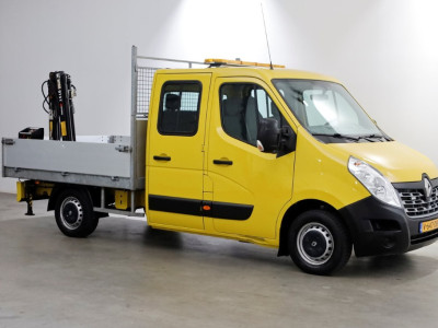 Renault Master T35 2.3 dCi 130pk E6 L2H1 D.C. Open Laadbak + HIAB 013T Kraan 12-2016 foto 13