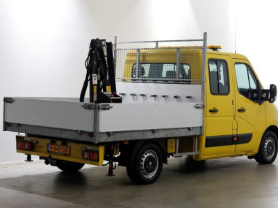 Renault Master T35 2.3 dCi 130pk E6 L2H1 D.C. Open Laadbak + HIAB 013T Kraan 12-2016 foto 14