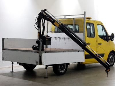 Renault Master T35 2.3 dCi 130pk E6 L2H1 D.C. Open Laadbak + HIAB 013T Kraan 12-2016 foto 16