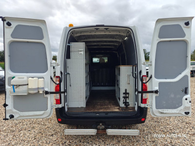Renault Master T35 2.3 dCi 135 L2H2 + werkplaats inrichting , Euro 6 , 1e Eig , 140 PK , Apk 4-2027 , Camera , leuke bus. 17