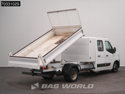 Renault Master 130PK Dubbel Cabine Kipper met Kist Dubbellucht 3,5t Trekhaak LED Airco Cruise Euro6 Tipper Benne Kieper Airco Trekhaak Cruise control 2