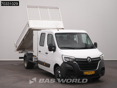 Renault Master 130PK Dubbel Cabine Kipper met Kist Dubbellucht 3,5t Trekhaak LED Airco Cruise Euro6 Tipper Benne Kieper Airco Trekhaak Cruise control 5