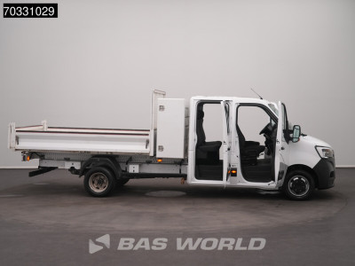 Renault Master 130PK Dubbel Cabine Kipper met Kist Dubbellucht 3,5t Trekhaak LED Airco Cruise Euro6 Tipper Benne Kieper Airco Trekhaak Cruise control 7