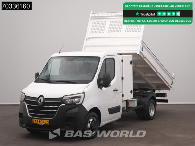 Renault Master 130PK Kipper 3,5t Trekhaak Dubbellucht met Kist Airco Cruise Euro6 Benne Kieper Tipper Airco Trekhaak Cruise control