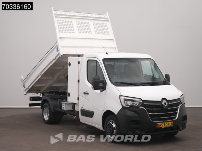Renault Master 130PK Kipper 3,5t Trekhaak Dubbellucht met Kist Airco Cruise Euro6 Benne Kieper Tipper Airco Trekhaak Cruise control foto 5