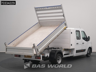 Renault Master 130PK Kipper Dubbele Cabine Dubbellucht Airco 3,5t Trekhaak Euro6 Benne Kieper Doka Mixto Airco Dubbel cabine Trekhaak Cruise control foto 2