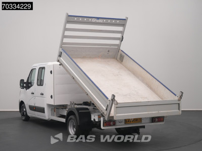 Renault Master 130PK Kipper Dubbele Cabine Dubbellucht Airco 3,5t Trekhaak Euro6 Benne Kieper Doka Mixto Airco Dubbel cabine Trekhaak Cruise control foto 6