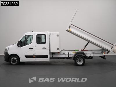 Renault Master 130PK Kipper Dubbele Cabine Dubbellucht Airco 3,5t Trekhaak Euro6 Benne Kieper Doka Mixto Airco Dubbel cabine Trekhaak Cruise control foto 7