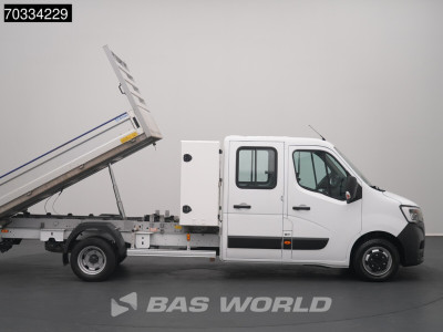 Renault Master 130PK Kipper Dubbele Cabine Dubbellucht Airco 3,5t Trekhaak Euro6 Benne Kieper Doka Mixto Airco Dubbel cabine Trekhaak Cruise control foto 8