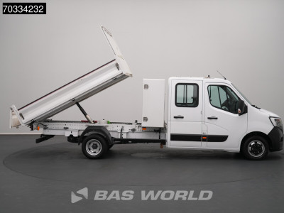Renault Master 130PK Kipper Dubbele Cabine Dubbellucht Airco 3,5t Trekhaak Euro6 Benne Kieper Doka Mixto Airco Dubbel cabine Trekhaak Cruise control foto 8