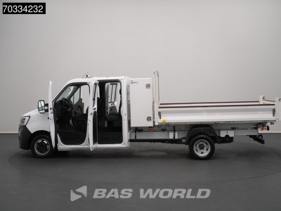 Renault Master 130PK Kipper Dubbele Cabine Dubbellucht Airco 3,5t Trekhaak Euro6 Benne Kieper Doka Mixto Airco Dubbel cabine Trekhaak Cruise control foto 9