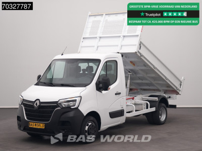 Renault Master 130PK Kipper Dubbellucht 3,5t Trekhaak Airco Cruise Euro6 Tipper Benne Kieper Airco Trekhaak Cruise control