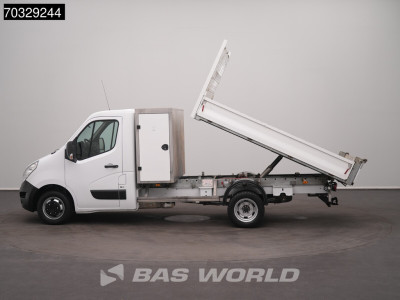 Renault Master 130PK Kipper met Kist Dubbellucht 3,5t Trekhaak Airco Cruise Euro6 Tipper Benne Kieper Airco Trekhaak Cruise control 7
