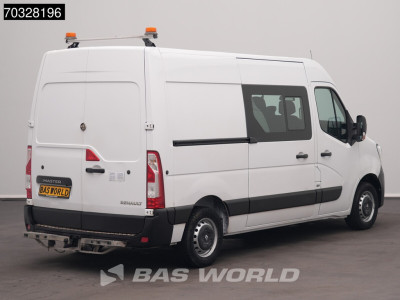 Renault Master 135PK Dubbel Cabine L2H2 LED Airco Cruise Camera Parkeersensoren Werkplaatsinrichting Euro6 L2 DC Doka Mixto Airco Trekhaak Cruise control 2