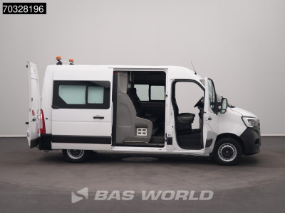 Renault Master 135PK Dubbel Cabine L2H2 LED Airco Cruise Camera Parkeersensoren Werkplaatsinrichting Euro6 L2 DC Doka Mixto Airco Trekhaak Cruise control 7