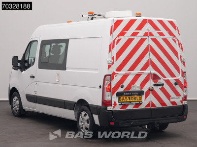 Renault Master 135PK Dubbel Cabine L2H2 Trekhaak LED Airco Camera Parkeersensoren Werkplaatsinrichting Euro6 DC Doka Mixto Airco Trekhaak 6