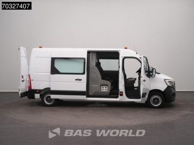 Renault Master 135PK Dubbel Cabine L4H2 LED Airco Parkeersensoren Werkplaatsinrichting Zwaailampen Euro6 L4 Long DC Doka Mixto Airco Cruise control 11
