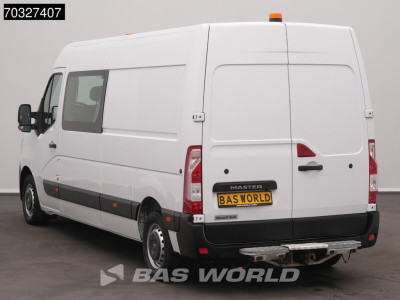 Renault Master 135PK Dubbel Cabine L4H2 LED Airco Parkeersensoren Werkplaatsinrichting Zwaailampen Euro6 L4 Long DC Doka Mixto Airco Cruise control 6
