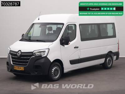 Renault Master 135PK Passenger Transport Personenvervoer 8 Persoons Ramp L2H2 LED Navi Airco Cruise Camera Parkeersensoren Euro6 L2 TV Taxi Rolstoelvervoer Wheelchair Airco Cruise control