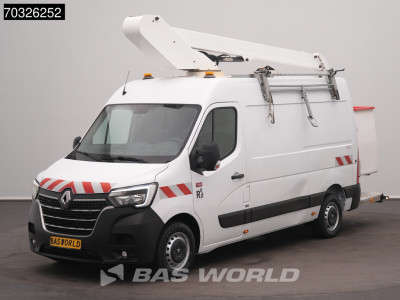 Renault Master 145PK Hoogwerker 12m Werkhoogte L2H2 Trekhaak Airco Cruise Camera Euro6 L2 Hubarbeitsbuhne Arbeitsbuhne 1Personen Airco Trekhaak Cruise control foto 2
