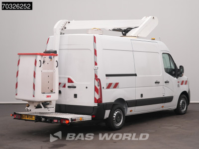 Renault Master 145PK Hoogwerker 12m Werkhoogte L2H2 Trekhaak Airco Cruise Camera Euro6 L2 Hubarbeitsbuhne Arbeitsbuhne 1Personen Airco Trekhaak Cruise control foto 3