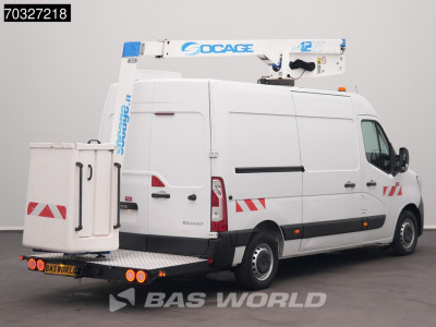 Renault Master 145PK Hoogwerker 12m Werkhoogte L2H2 Trekhaak LED Airco Cruise Camera Werkplaatsinrichting Euro6 Hubarbeitsbühne Arbeitsbühne Nacelle Airco Trekhaak Cruise control 3