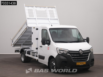 Renault Master 145PK Kipper 3,5t Trekhaak Dubbellucht met Kist Airco Cruise Euro6 Benne Kieper Tipper Airco Cruise control foto 5