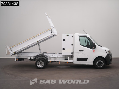 Renault Master 145PK Kipper 3,5t Trekhaak Dubbellucht met Kist Airco Cruise Euro6 Benne Kieper Tipper Airco Cruise control foto 8