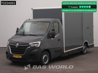Renault Master 150PK Automaat Luchtvering Bakwagen Airco Cruise Camera APK 05-2027 Euro6 Lowliner Koffer Verkoopwagen Horse Truck Verkaufwagen Airco Cruise control