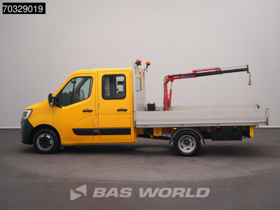 Renault Master 165PK Dubbel Cabine Dubbellucht Open Laadbak 3,5t Trekhaak LED Airco Cruise Euro6 Pritsche Pickup Open Box Airco Trekhaak Cruise control 8