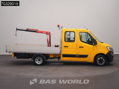 Renault Master 165PK Dubbel Cabine Dubbellucht Open Laadbak 3,5t Trekhaak LED Airco Cruise Euro6 Pritsche Pickup Open Box Airco Trekhaak Cruise control 9