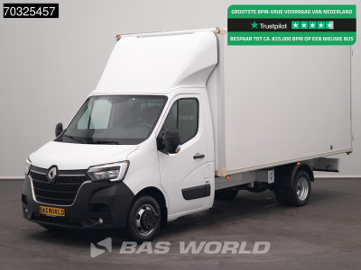 Renault Master 165PK Dubbellucht Bakwagen met Achterdeuren LED Airco Cruise Euro6 Meubelbak Koffer Airco Cruise control
